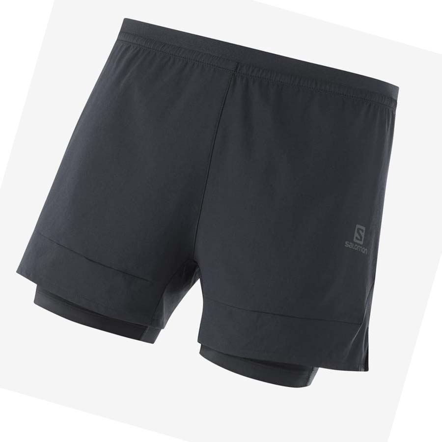 Bermudas Salomon CROSS 2IN1 Hombre Negros | MX 3162GSO